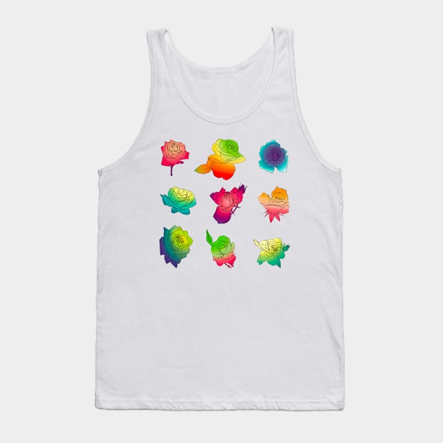 Rose spectrum Tank Top by AshleyNikkiB